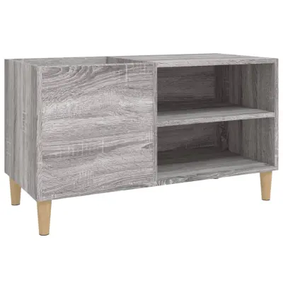 vidaXL Omarica za gramofonske plošče siva sonoma 84,5x38x48cm inž. les