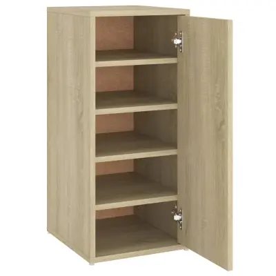 vidaXL Omarica za čevlje sonoma hrast 32x35x70 cm iverna plošča