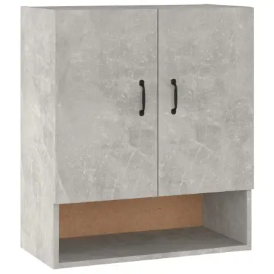 vidaXL Stenska omarica betonsko siva 60x31x70 cm inženirski les