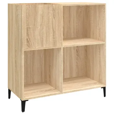 vidaXL Omarica za gramofonske plošče hrast sonoma 84,5x38x89 cm les