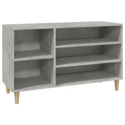 vidaXL Omarica za čevlje betonsko siva 102x36x60 cm inženirski les
