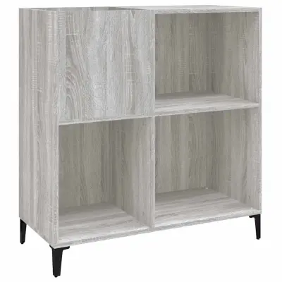 vidaXL Omarica za gramofonske plošče siva sonoma 84,5x38x89cm inž. les