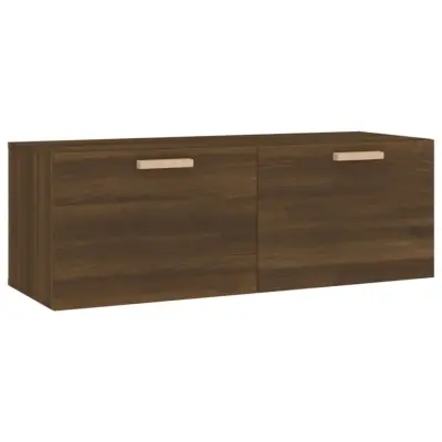 vidaXL Stenska omarica rjavi hrast 100x36,5x35 cm inženirski les