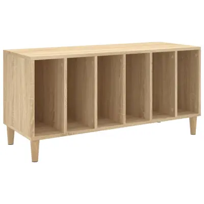 vidaXL Omarica za gramofonske plošče hrast sonoma 100x38x48 cm les