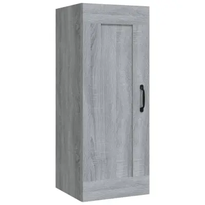 vidaXL Viseča omarica siva sonoma 35x34x90 cm inženirski les