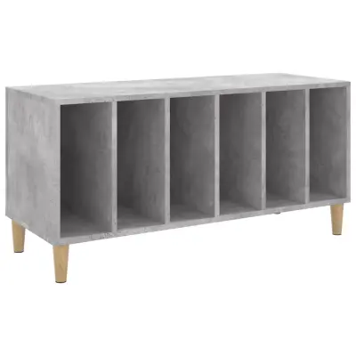 vidaXL Omarica za gramofonske plošče betonsko siva 100x38x48 cm les