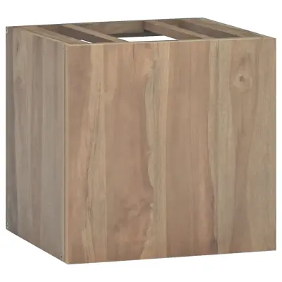 vidaXL Stenska kopalniška omarica 46x25,5x40 cm trdna tikovina