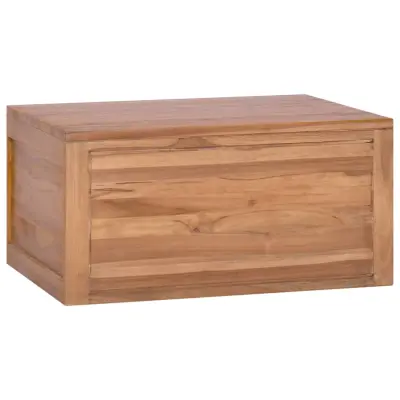 vidaXL Stenska kopalniška omarica 60x45x30 cm trdna tikovina