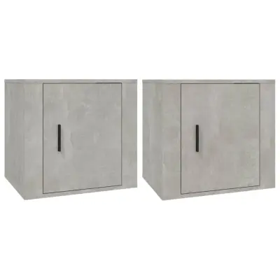 vidaXL Nočna omarica 2 kosa betonsko siva 50x39x47 cm