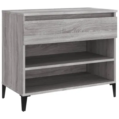 vidaXL Omarica za čevlje siva sonoma 70x36x60 cm inženirski les