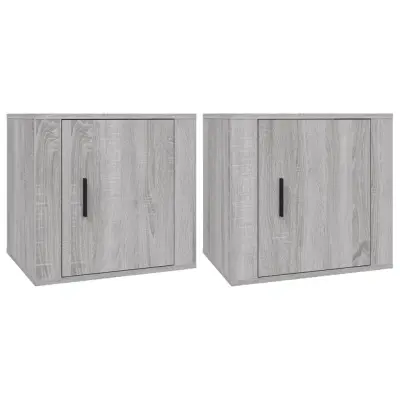 vidaXL Nočna omarica 2 kosa Siva sonoma 50x39x47 cm