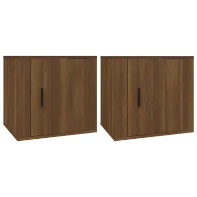 vidaXL Nočna omarica 2 kosa Rjav hrast 50x39x47 cm