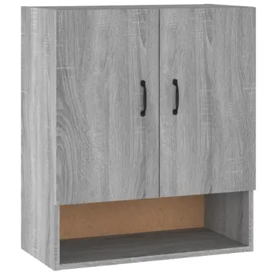 vidaXL Stenska omarica siva sonoma 60x31x70 cm inženirski les