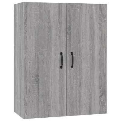 vidaXL Viseča omarica siva sonoma 69,5x34x90 cm inženirski les