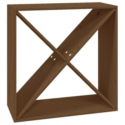 vidaXL TV omarica medeno rjava 62x25x62 cm trdna borovina