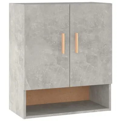 vidaXL Stenska omarica betonsko siva 60x31x70 cm konstruiran les