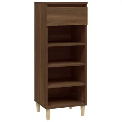 vidaXL Omarica za čevlje rjav hrast 40x36x105 cm inženirski les