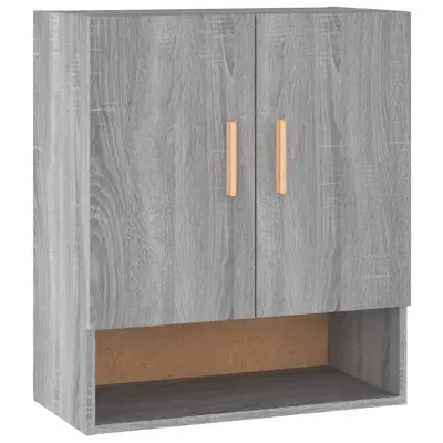 vidaXL Stenska omarica siva sonoma 60x31x70 cm konstruiran les