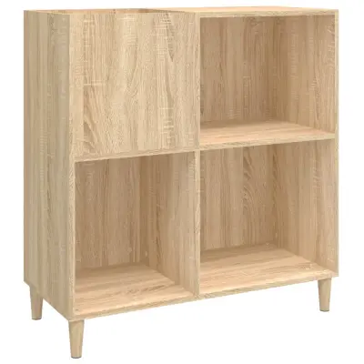 vidaXL Omarica za gramofonske plošče hrast sonoma 84,5x38x89 cm les