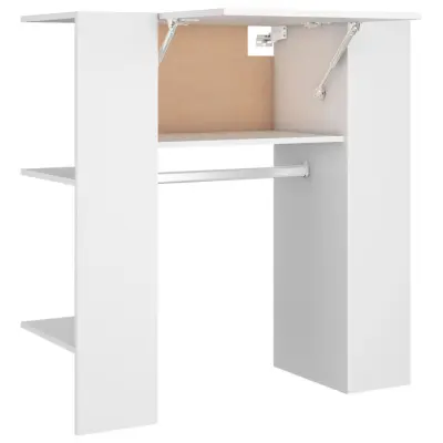 vidaXL Omarica za predsobo bela 97,5x37x99 cm konstruiran les