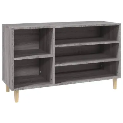 vidaXL Omarica za čevlje siva sonoma 102x36x60 cm inženirski les