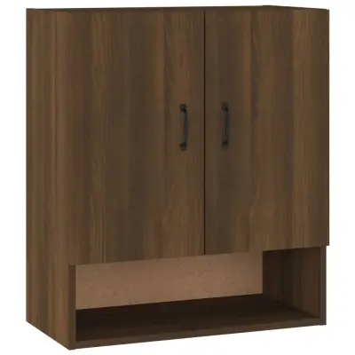 vidaXL Stenska omarica rjavi hrast 60x31x70 cm inženirski les