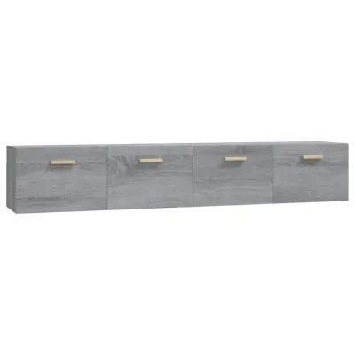 vidaXL Stenska omarica 2 kosa siva sonoma 100x36,5x35cm inženirski les