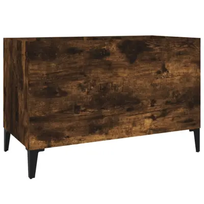 vidaXL Omarica za gramofonske plošče dim. hrast 74,5x38x48 cm inž. les