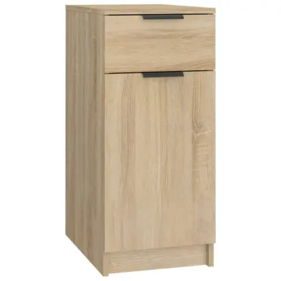 vidaXL Omarica za pisalno mizo sonoma hrast 33,5x50x75 cm konst. les