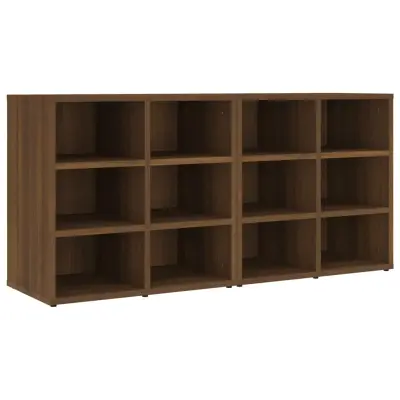 vidaXL Omarice za čevlje 2 kosa Rjav hrast 52,5x30x50 cm