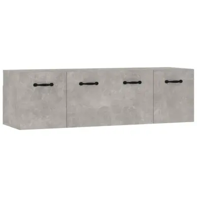 vidaXL Stenska omarica 2 kosa betonsko siva 80x35x36,5 cm inž. les