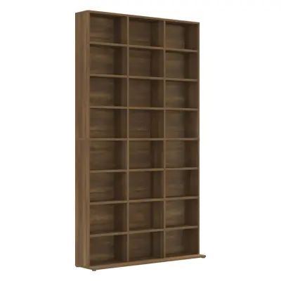 vidaXL Omarica za CD-je rjavi hrast 102x23x177,5 cm konstruiran les