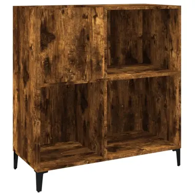 vidaXL Omarica za gramofonske plošče dim. hrast 84,5x38x89 cm inž. les