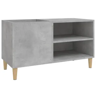 vidaXL Omarica za gramofonske plošče betonsko siva 84,5x38x48 cm les