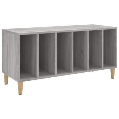 vidaXL Omarica za gramofonske plošče siva sonoma 100x38x48 cm inž. les