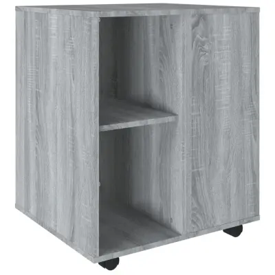 vidaXL Omarica na kolesih siva sonoma 60x53x72 cm konstruiran les