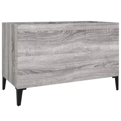 vidaXL Omarica za gramofonske plošče siva sonoma 74,5x38x48cm inž. les