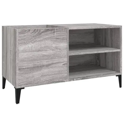 vidaXL Omarica za gramofonske plošče siva sonoma 84,5x38x48cm inž. les