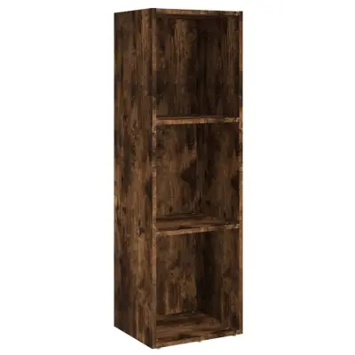 vidaXL Knjižna/TV omarica dimljeni hrast 36x30x114 cm inženirski les