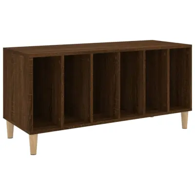 vidaXL Omarica za gramofonske plošče rjavi hrast 100x38x48 cm inž. les