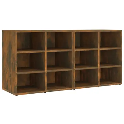 vidaXL Omarice za čevlje 2 kosa Dimljeni hrast 52,5x30x50 cm