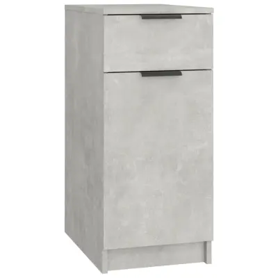 vidaXL Omarica za pisalno mizo betonsko siva 33,5x50x75 cm konst. les