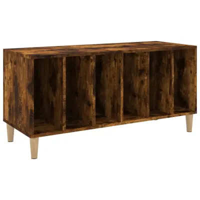 vidaXL Omarica za gramofonske plošče dim. hrast 100x38x48 cm inž. les