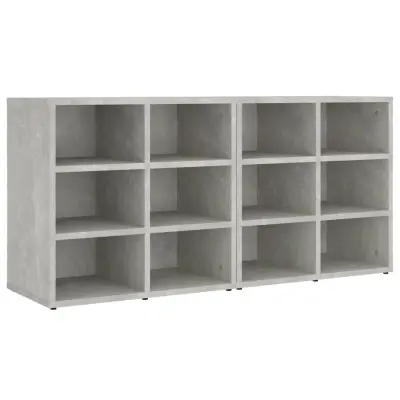 vidaXL Omarice za čevlje 2 kosa betonsko sive 52,5x30x50 cm