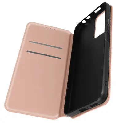 Ovitek za Xiaomi Redmi Note 11 Pro Plus 5G z magnetnim preklopom, držalom za kartice in stojalom za video - roza