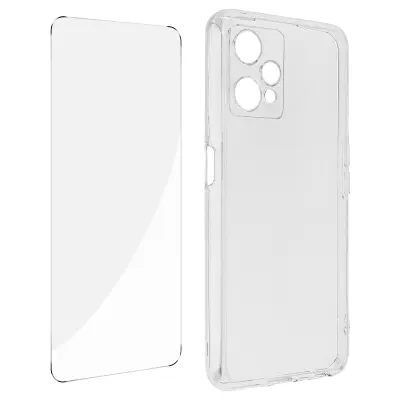 OnePlus Nord CE 2 Lite 5G / Realme 9 5G in 9 Pro 360° zašcitni paket: prozorno mehko ohišje, prozorno kaljeno steklo