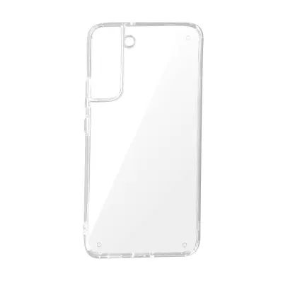 Prozoren ovitek za Samsung Galaxy S22 Plus, zadnja stran iz trdega kristala in silikonska kontura