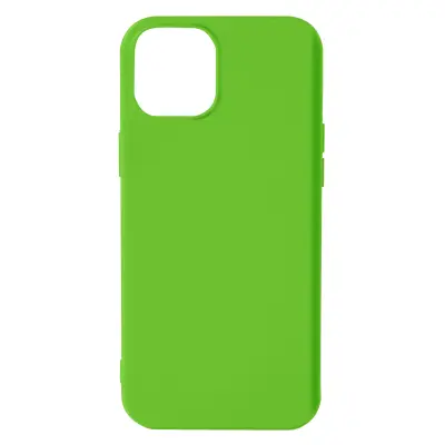 Silikonski ovitek za iPhone 13 z mehkim zakljuckom - zelen