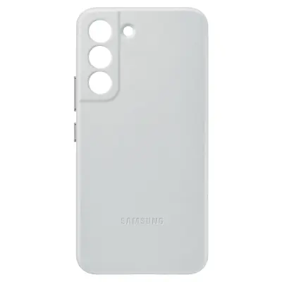 Originalna torbica za Samsung S22 Plus iz pravega usnja, serija usnjenih prevlek - svetlo siva