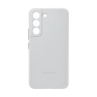Samsung, Združljivo usnjeno ohišje za brezži?no polnjenje za Samsung Galaxy S22 5G, Svetlo siva